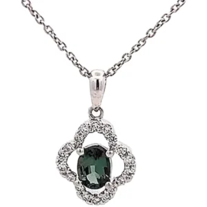 プラチナ950 (Pt950)<br>アレキサンド<br>ライトネックレス 0.43ct